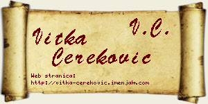 Vitka Čereković vizit kartica